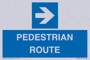 PEDESTRIAN ROUTE - right arrow